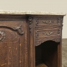 Antique French Louis XV Display Buffet with Travertine