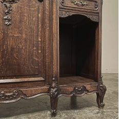 Antique French Louis XV Display Buffet with Travertine
