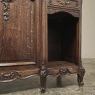 Antique French Louis XV Display Buffet with Travertine