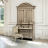 18th Century Dutch Neoclassical Stripped Oak Secretary ~ Bookcase