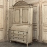 18th Century Dutch Neoclassical Stripped Oak Secretary ~ Bookcase
