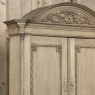 18th Century Dutch Neoclassical Stripped Oak Secretary ~ Bookcase
