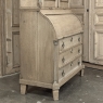 18th Century Dutch Neoclassical Stripped Oak Secretary ~ Bookcase