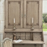18th Century Dutch Neoclassical Stripped Oak Secretary ~ Bookcase