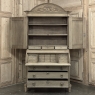 18th Century Dutch Neoclassical Stripped Oak Secretary ~ Bookcase