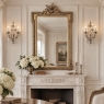 19th Century French Louis XVI Giltwood Mirror with Lovebirds