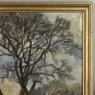 Framed Oil Painting on Canvas by Victor Mullie 'Farmyard Beneath the Trees'