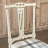 Set of 6 Antique Swedish Gustavian Painted Dining Chairs includes 2 Armchairs
