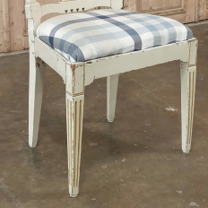 Set of 6 Antique Swedish Gustavian Painted Dining Chairs includes 2 Armchairs