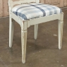 Set of 6 Antique Swedish Gustavian Painted Dining Chairs includes 2 Armchairs