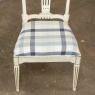 Set of 6 Antique Swedish Gustavian Painted Dining Chairs includes 2 Armchairs