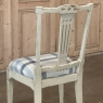 Set of 6 Antique Swedish Gustavian Painted Dining Chairs includes 2 Armchairs