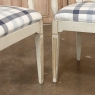 Set of 6 Antique Swedish Gustavian Painted Dining Chairs includes 2 Armchairs