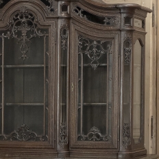19th Century Country French Régence Liégeois Oak China Buffet