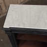 19th Century French Napoleon III Ebonized Neoclassical Cabinet with Carrara Marble