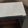 19th Century French Napoleon III Ebonized Neoclassical Cabinet with Carrara Marble