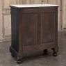 19th Century French Napoleon III Ebonized Neoclassical Cabinet with Carrara Marble