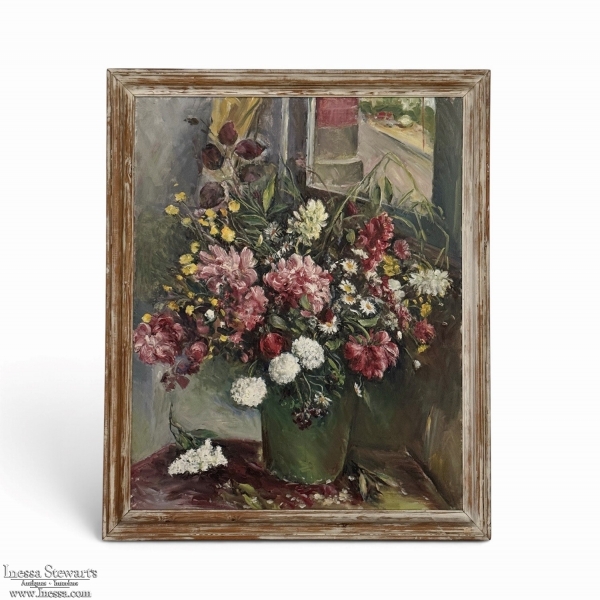 Framed Oil Painting on Canvas by Henri Dufaux (1879-1980)