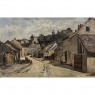 19th Century Framed Oil Painting on Canvas by Henri Orban (1836-1904) 'Esneux'