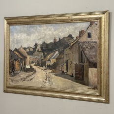 19th Century Framed Oil Painting on Canvas by Henri Orban (1836-1904) 'Esneux'