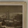 Framed Oil Painting on Board by Maurice Fourneau (1900-1990) 'Winter Village'