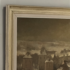 Framed Oil Painting on Board by Maurice Fourneau (1900-1990) 'Winter Village'