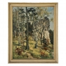 Antique Framed Oil Painting on Canvas by Arthur H. Maillien (1888-1962) 'Sunlight Through the Trees'