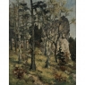 Antique Framed Oil Painting on Canvas by Arthur H. Maillien (1888-1962) 'Sunlight Through the Trees'