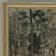 Antique Framed Oil Painting on Canvas by Arthur H. Maillien (1888-1962) 'Sunlight Through the Trees'