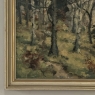 Antique Framed Oil Painting on Canvas by Arthur H. Maillien (1888-1962) 'Sunlight Through the Trees'