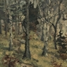 Antique Framed Oil Painting on Canvas by Arthur H. Maillien (1888-1962) 'Sunlight Through the Trees'