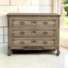 18th Century French Louis XVI Commode ~ Chest of Drawers in Stripped Oak