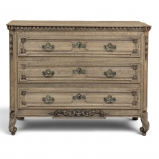 18th Century French Louis XVI Commode ~ Chest of Drawers in Stripped Oak