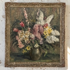 Framed Still Life Oil Painting on Canvas by Joseph Callaerts (1896-1965)