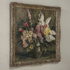 Framed Still Life Oil Painting on Canvas by Joseph Callaerts (1896-1965)