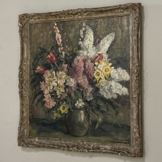 Framed Still Life Oil Painting on Canvas by Joseph Callaerts (1896-1965)