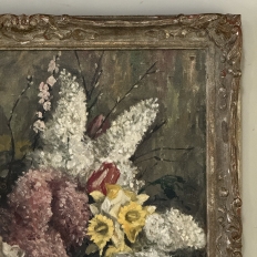 Framed Still Life Oil Painting on Canvas by Joseph Callaerts (1896-1965)