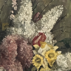 Framed Still Life Oil Painting on Canvas by Joseph Callaerts (1896-1965)