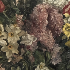 Framed Still Life Oil Painting on Canvas by Joseph Callaerts (1896-1965)