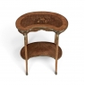 Antique French Louis XV Kidney Shaped Marquetry End Table