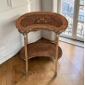 Antique French Louis XV Kidney Shaped Marquetry End Table