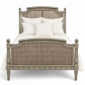 19th Century French Louis XVI Painted Cane Bed by Hopilliart & Leroy of Paris