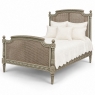 19th Century French Louis XVI Painted Cane Bed by Hopilliart & Leroy of Paris