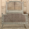 19th Century French Louis XVI Painted Cane Bed by Hopilliart & Leroy of Paris