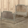 19th Century French Louis XVI Painted Cane Bed by Hopilliart & Leroy of Paris