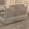 19th Century French Louis XVI Painted Cane Bed by Hopilliart & Leroy of Paris