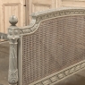 19th Century French Louis XVI Painted Cane Bed by Hopilliart & Leroy of Paris