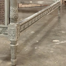 19th Century French Louis XVI Painted Cane Bed by Hopilliart & Leroy of Paris