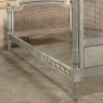 19th Century French Louis XVI Painted Cane Bed by Hopilliart & Leroy of Paris