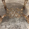Italian Gilt Iron Régence Style Oval Marble Top Coffee Table